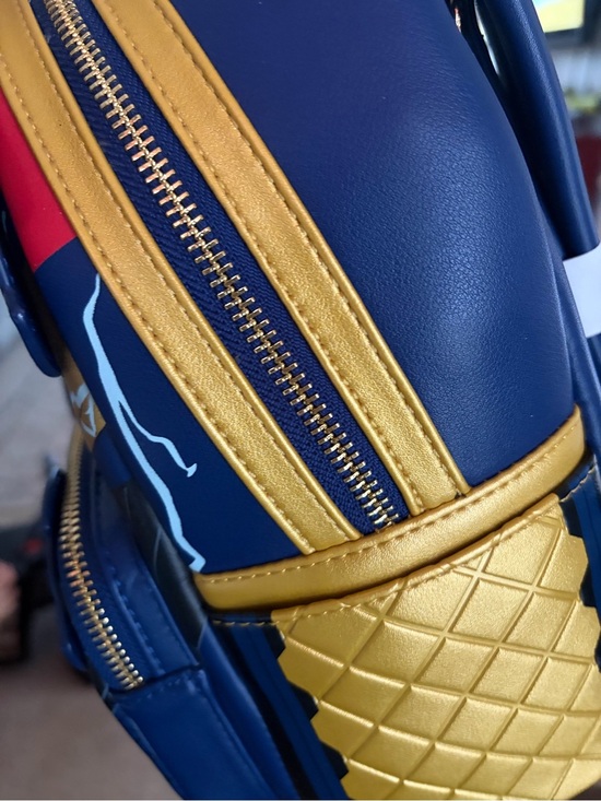 Loungefly Navy, Gold & Red Thor: Love and Thunder Mini Backpack